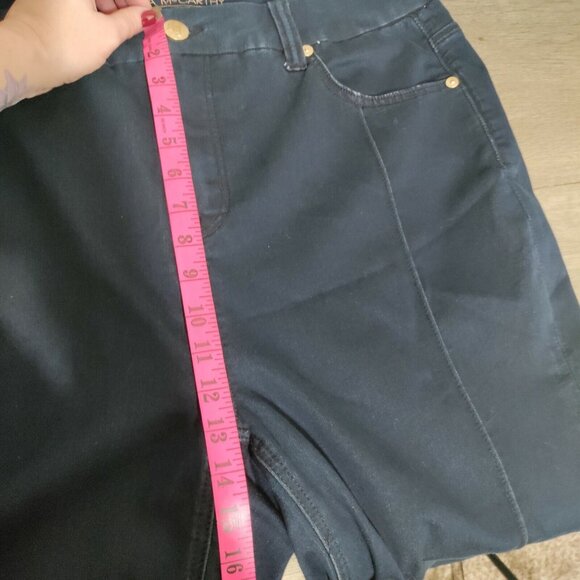 Melissa McCartney Seven7 Flare Jeans Women's Size 16 Dark Blue - Picture 12 of 14